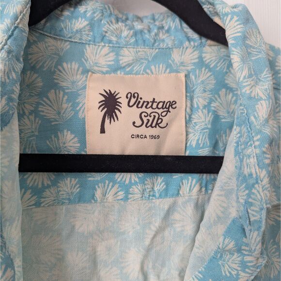 Vintage Silk Circa 1969 Men’s Silk Tropical Print Button Down Shirt | XL - Picture 2 of 6